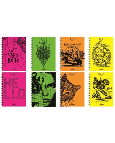 Cahier WIRO 200P Fluo - 21x29.7 YAMAMA 80G Cahier WIRO 200P Fluo - 21x29.7 YAMAMA 80G