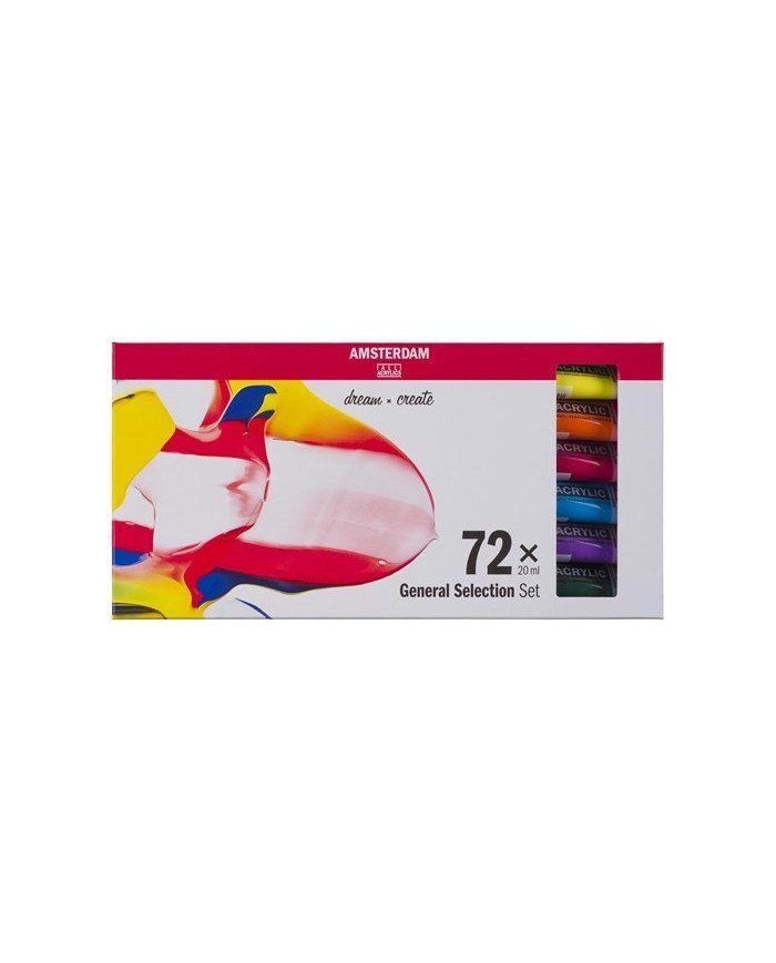 Le Libr'air - Sélection Générale Set d’acryliques série Standard 72 x 20ml - Amsterdam - Tunisie