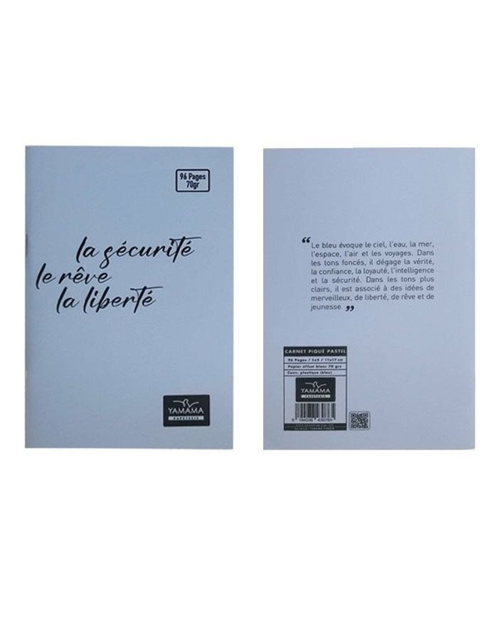 Carnet YAMAMA 96P 11*17 Pastel 70G