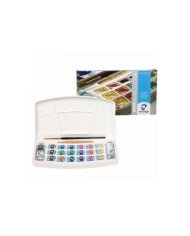 Set De Peinture à L'eau Avec 18 Couleurs En Godets et 2 Couleurs en Tube De 10 ml - Van Gogh Set De Peinture à L'eau Avec 18 Couleurs En Godets et 2 Couleurs en Tube De 10 ml - Van Gogh