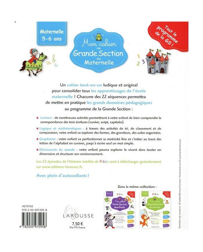 Mon cahier de Grande Section de Maternelle