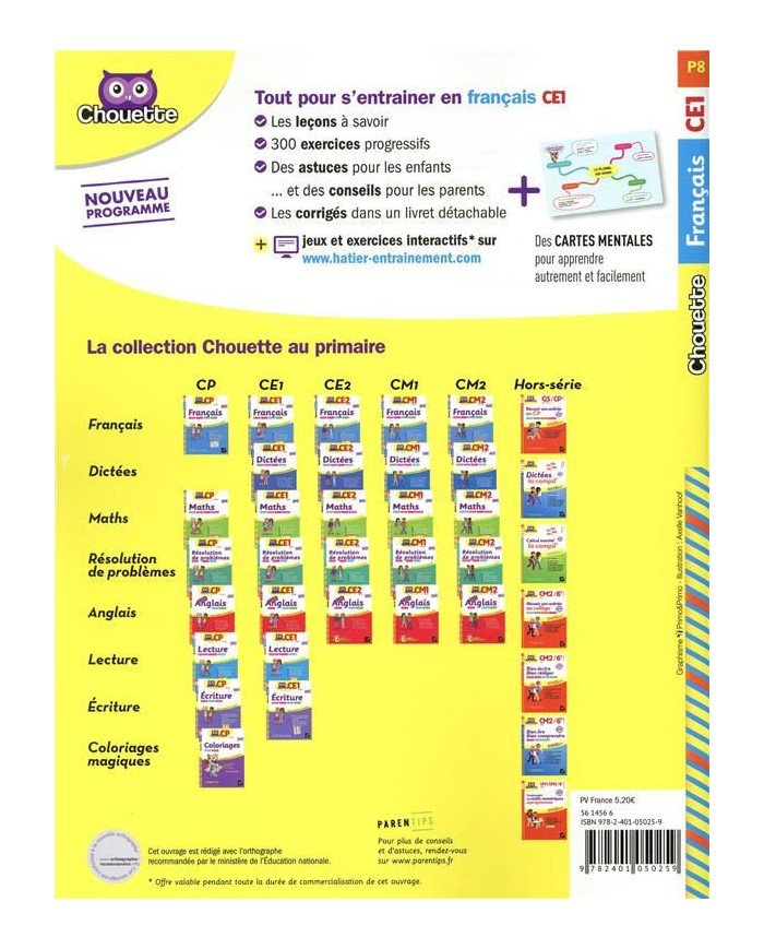 Chouette entraînement : français - CE1