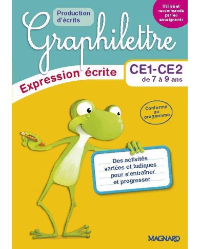 Graphilettre : CE1-CE2 - production d'écrits - expression écrite