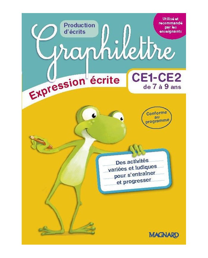 Graphilettre : CE1-CE2 - production d'écrits - expression écrite