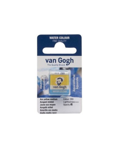 Peinture aquarelle Godet Jaune Azo Moyen 269 VAN GOGH