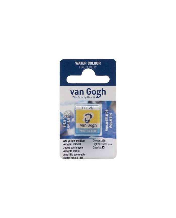 Peinture aquarelle Godet Jaune Azo Moyen 269 VAN GOGH