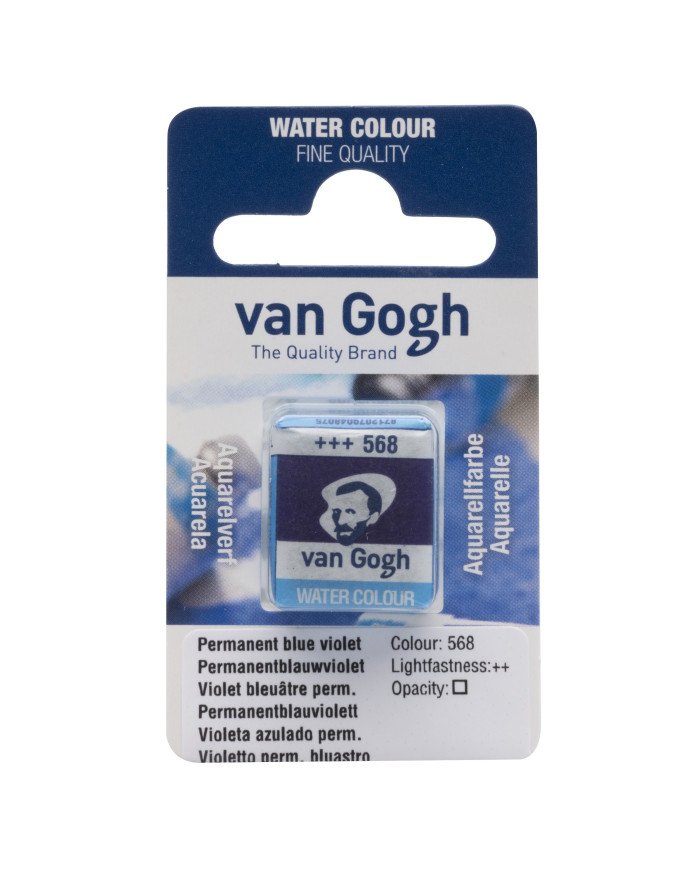 Peinture aquarelle Godet Violet Bleuâtre Permanent 568 VAN GOGH