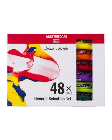 Le Libr'air - Sélection Générale Set d’acryliques série Standard 48 x 20 ml - Amsterdam - Tunisie Le Libr'air - Sélection Générale Set d’acryliques série Standard 48 x 20 ml - Amsterdam - Tunisie