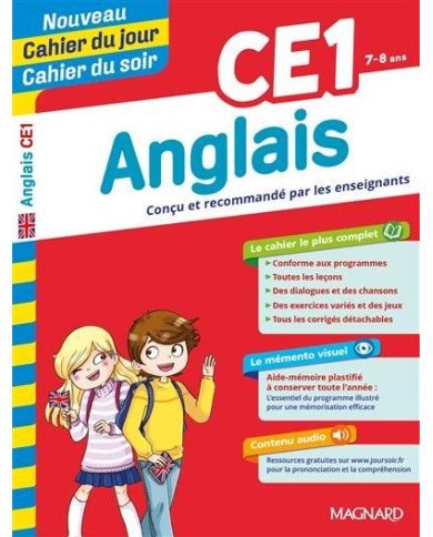 Cahiers du jour/ soir : anglais - CE1