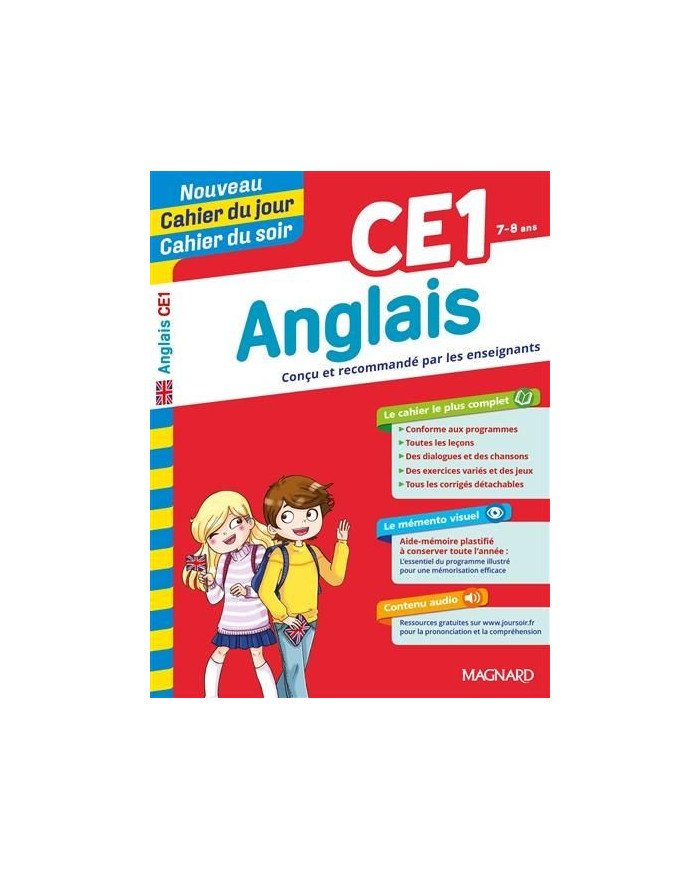 Cahiers du jour/ soir : anglais - CE1