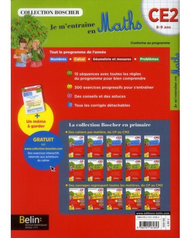 Je m'entraîne en mathématiques - CE2