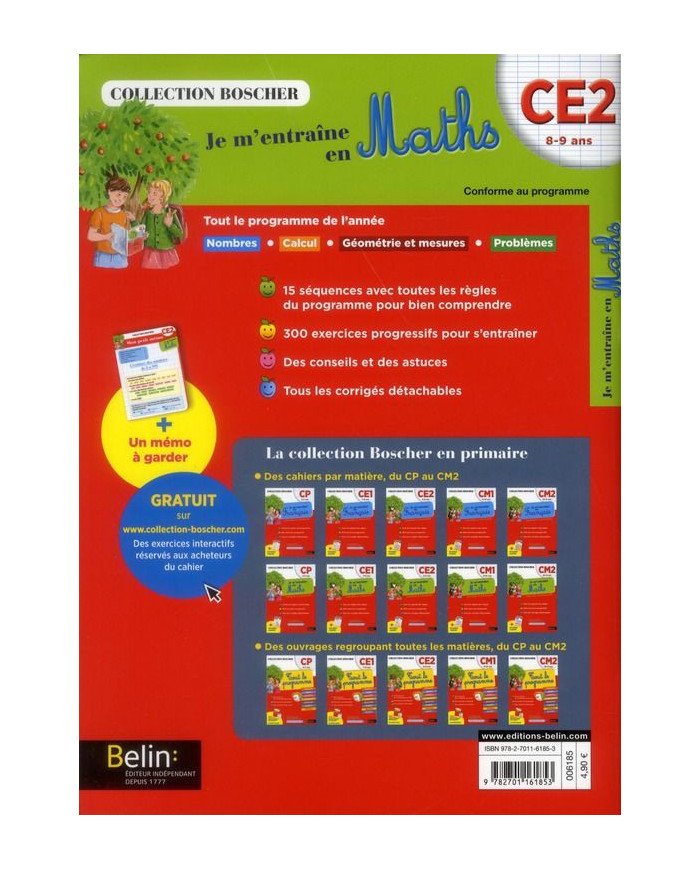 Je m'entraîne en mathématiques - CE2