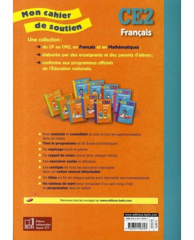 Mon cahier de soutien - français - CE2