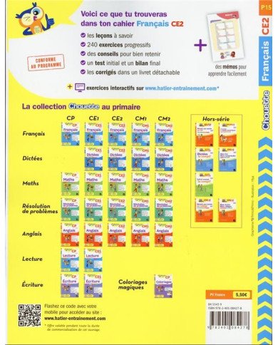 Chouette entraînement Tome P15 : français - CE2