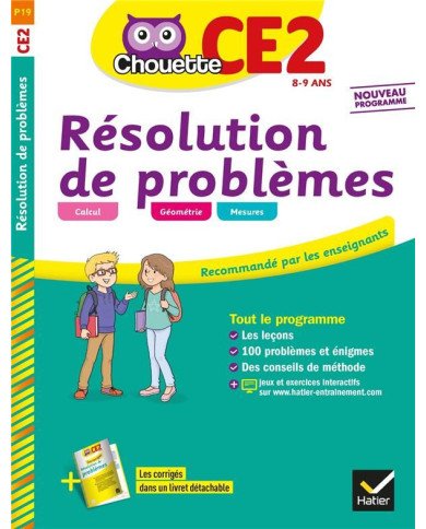 Chouette entraînement : résolution de problèmes - CE2
