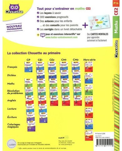 Chouette entraînement : maths - CE2