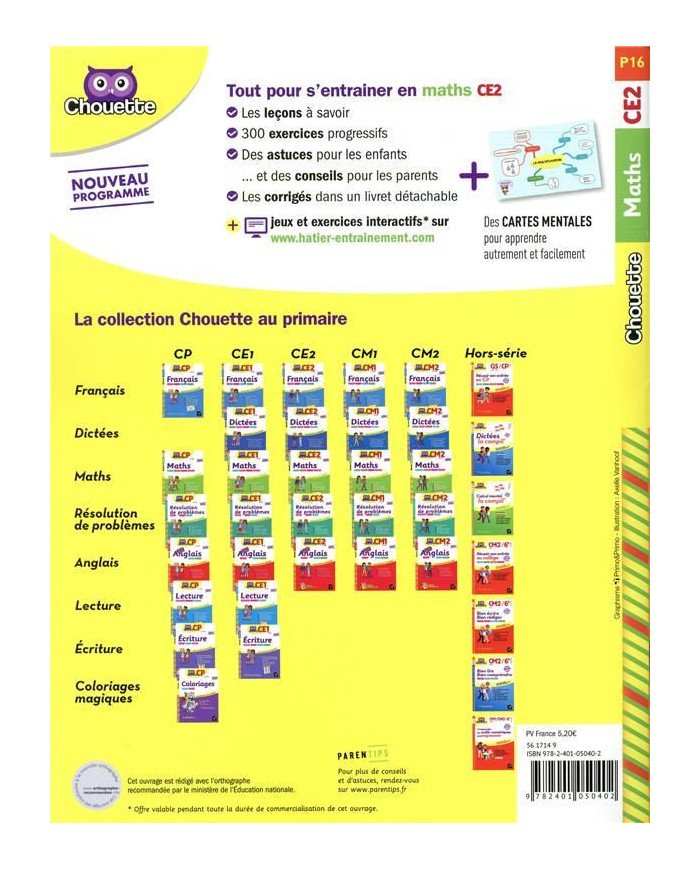 Chouette entraînement : maths - CE2