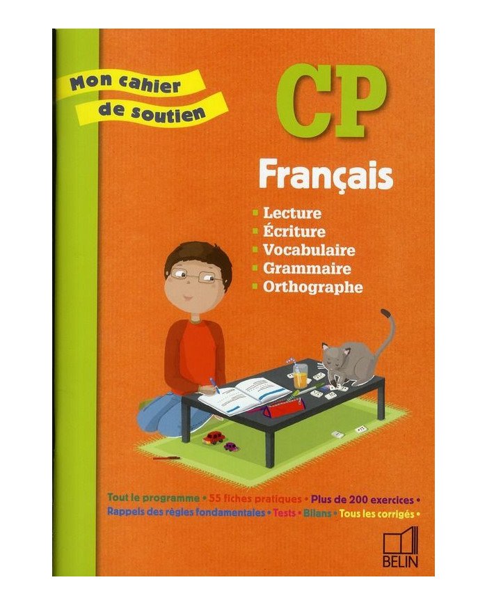Mon cahier de soutien - français - CP