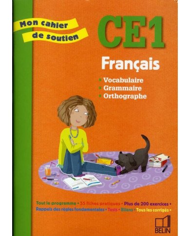 Mon cahier de soutien - français - CE1