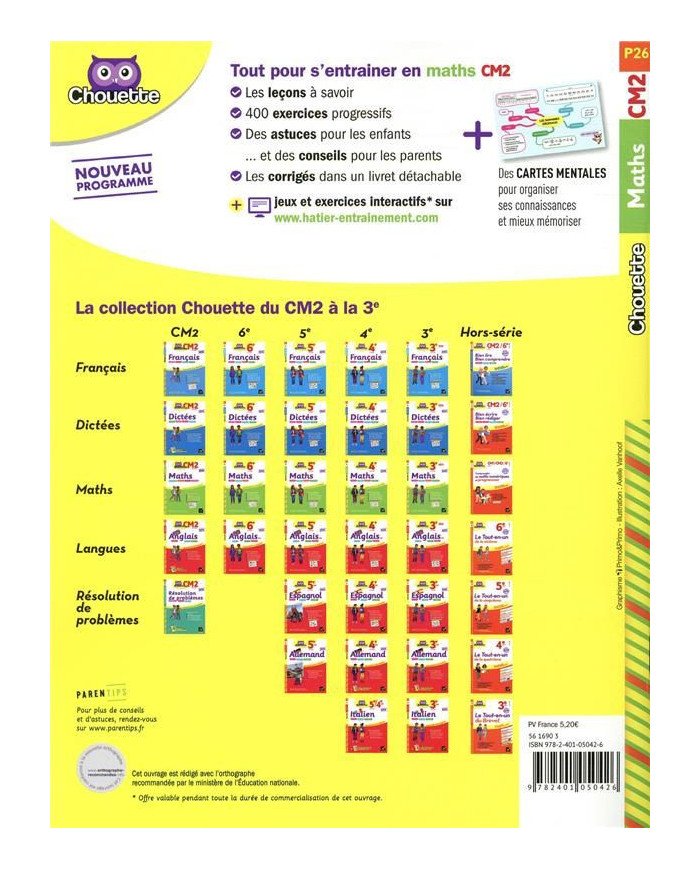 Chouette entraînement : maths - CM2