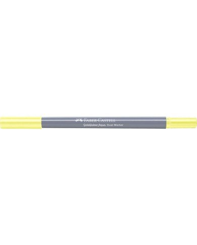 Feutre Aquarelle Double Pointe 104 Jaune clair glacis Faber-Castell Feutre Aquarelle Double Pointe 104 Jaune clair glacis Faber-Castell