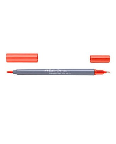 Feutre Aquarelle Double Pointe 115 orange cadmium foncé Faber-Castell