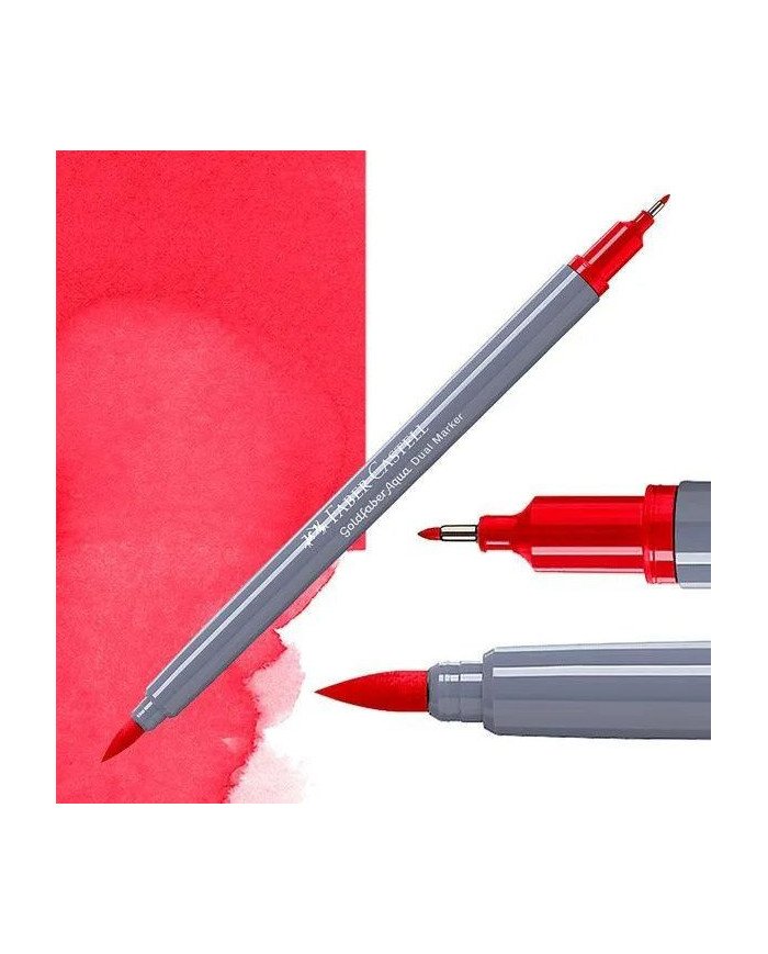 Feutre Aquarelle Double Pointe 121 Rouge géranium clair Faber-Castell