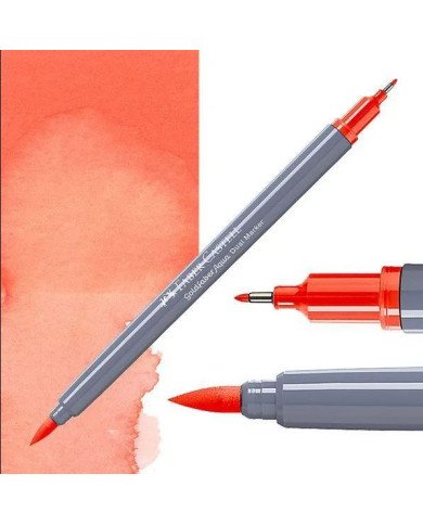 Feutre Aquarelle Double Pointe 115 orange cadmium foncé Faber-Castell