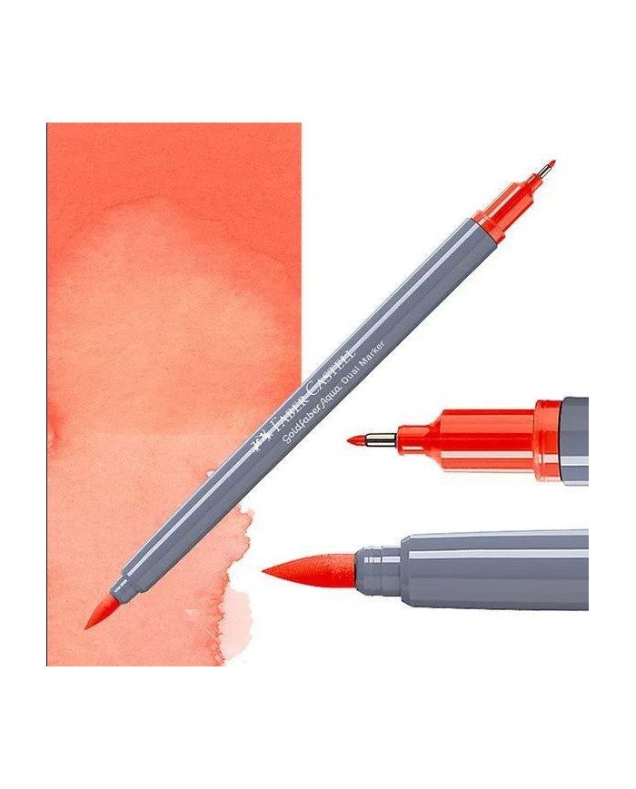 Feutre Aquarelle Double Pointe 115 orange cadmium foncé Faber-Castell