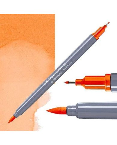 Feutre Aquarelle Double Pointe 113 Orange glacis Faber-Castell