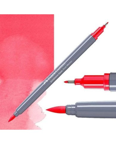 Feutre Aquarelle Double Pointe 122 Rouge brillant Faber-Castell