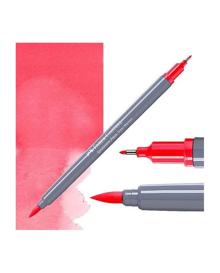 Feutre Aquarelle Double Pointe 122 Rouge brillant Faber-Castell