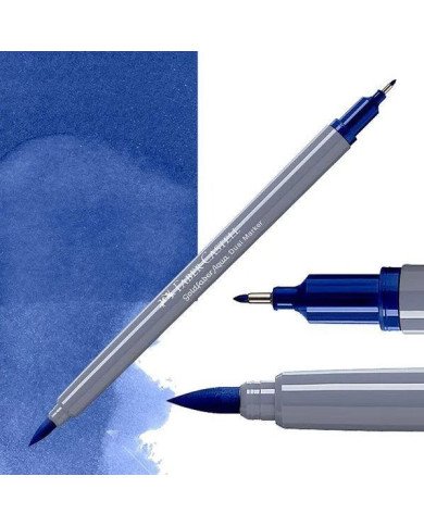 Feutre Aquarelle Double Pointe 151 Bleu azur rougeâtre Faber-Castell