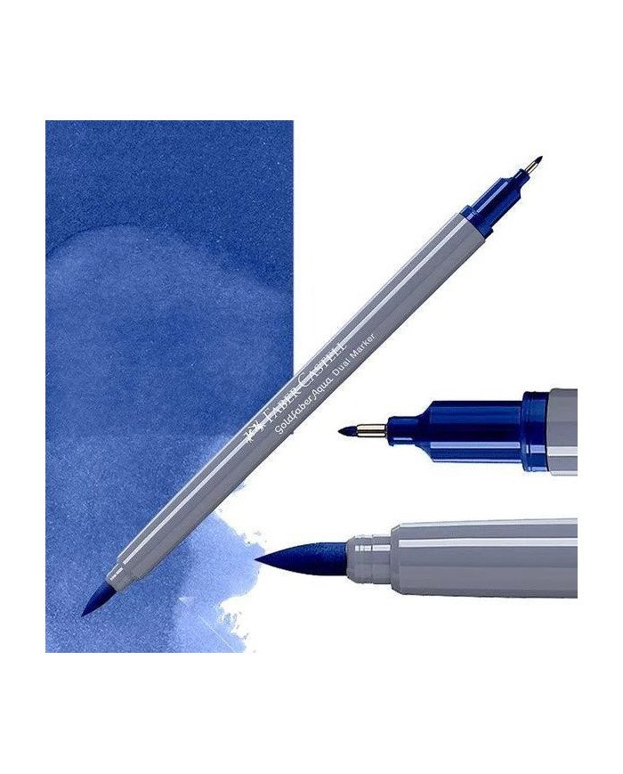Feutre Aquarelle Double Pointe 151 Bleu azur rougeâtre Faber-Castell