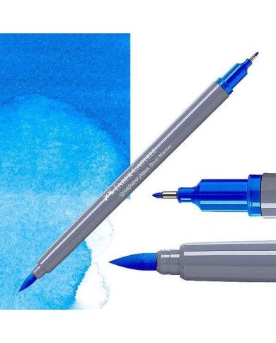 Feutre Aquarelle Double Pointe 110 Bleu phtalo Faber-Castell Feutre Aquarelle Double Pointe 110 Bleu phtalo Faber-Castell