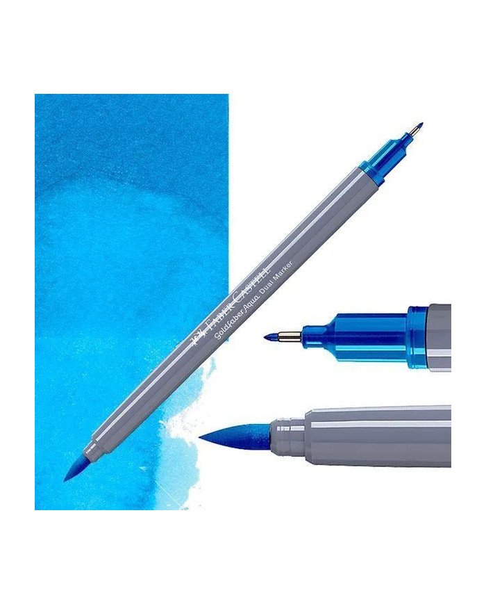 Feutre Aquarelle Double Pointe 449 Bleu azur Faber-Castell