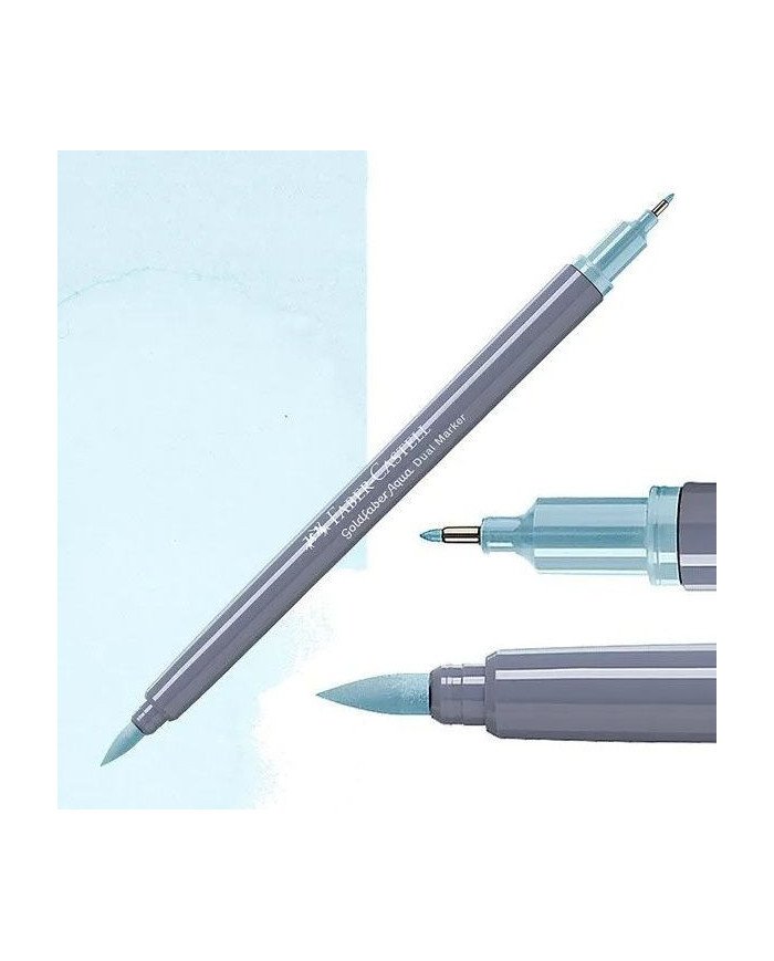 Feutre Aquarelle Double Pointe 164 Bleu d'eau Faber-Castell