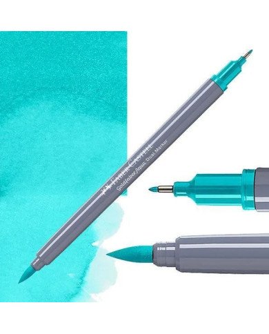 Feutre Aquarelle Double Pointe 356 Vert cobalt clair Faber-Castell Feutre Aquarelle Double Pointe 356 Vert cobalt clair Faber-Castell