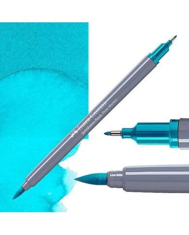 Feutre Aquarelle Double Pointe 154 Turquoise clair cobalt Faber-Castell Feutre Aquarelle Double Pointe 154 Turquoise clair cobalt Faber-Castell