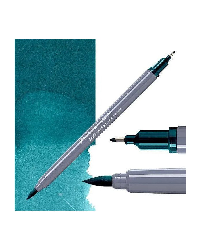 Feutre Aquarelle Double Pointe 158 Vert cobalt foncé Faber-Castell