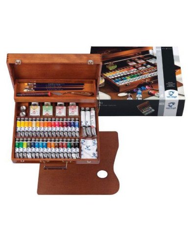 Coffret Van Gogh en Bois couleurs à l'huile 34 couleurs + accessoires Coffret Van Gogh en Bois couleurs à l'huile 34 couleurs + accessoires