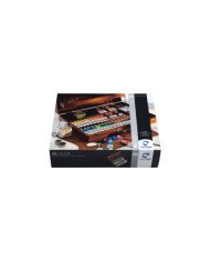 Coffret Van Gogh en Bois couleurs à l'huile 34 couleurs + accessoires