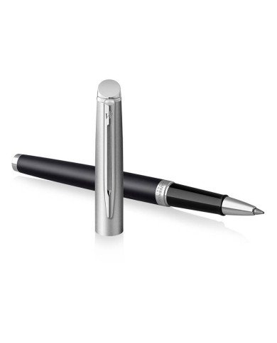 Stylo Roller Waterman Hémisphère Noir, Acier inoxydable Stylo Roller Waterman Hémisphère Noir, Acier inoxydable