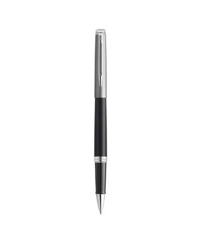 Stylo Roller Waterman Hémisphère Noir, Acier inoxydable