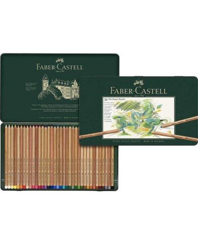 Crayon Pitt Pastel boîte métal de 36 pièces Faber Castell