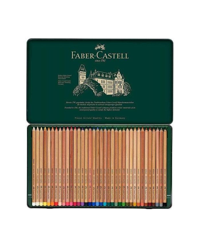 Crayon Pitt Pastel boîte métal de 36 pièces Faber Castell