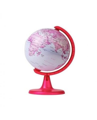 Globe Terrestre lumineux 20 CM Rose