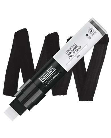LIQUITEX Marqueur Acrylique 337 Noir Carbone Pointe 8-15 mm