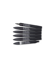 Winsor&Newtwon PROMARKER 6 Tons Noirs et Mélangeur