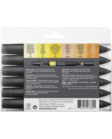 Winsor&Newton PROMARKER 6 Tons Jaunes